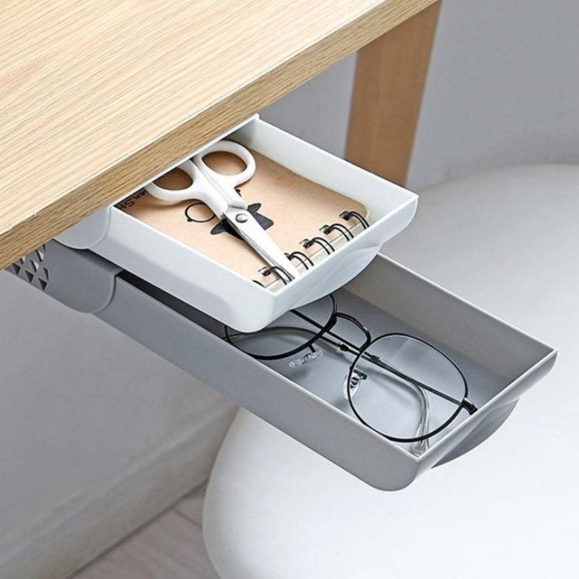 Under-Desk Hidden Drawer Organizer