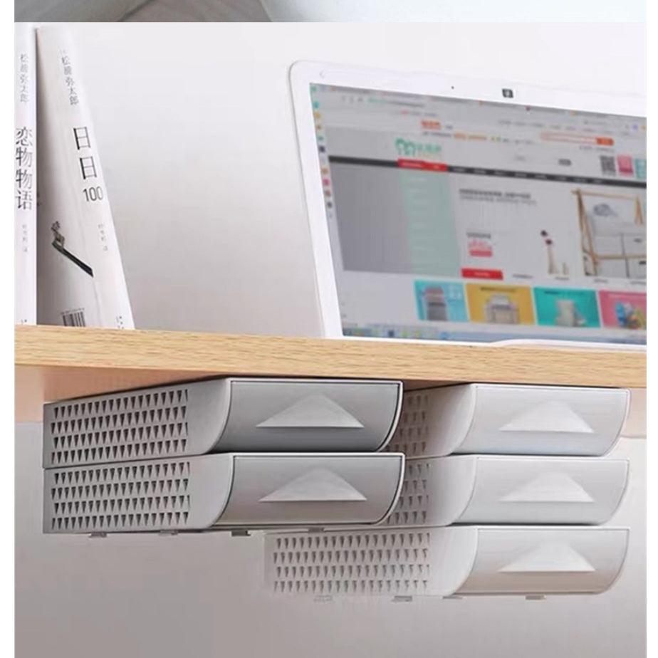 Under-Desk Hidden Drawer Organizer